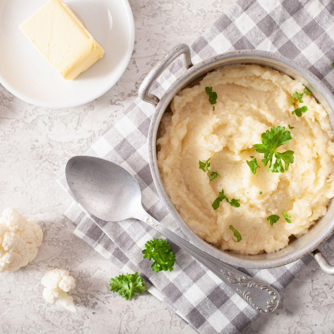 Cauli Garlic Mash Low Carb Keto Health