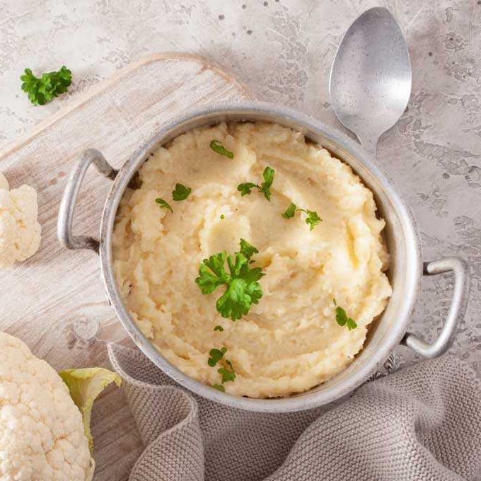 Keto Recipes | Cauliflower Garlic Mash