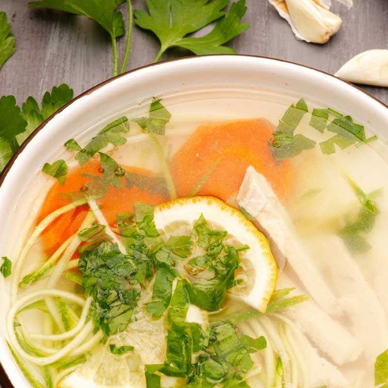 Keto Recipes | Veggie Noodle Chicken Soup