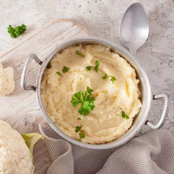 Low carb keto recipe cauliflower mash