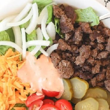 Low carb keto recipe diet big mac salad