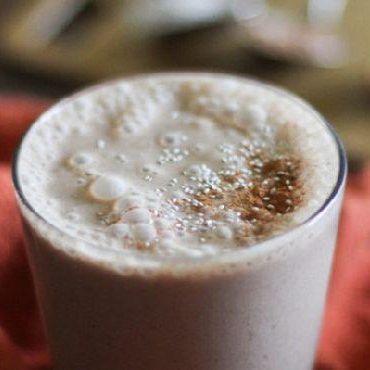 Low carb friendly Chocolate Peanut Butter Chia Seed Smoothie