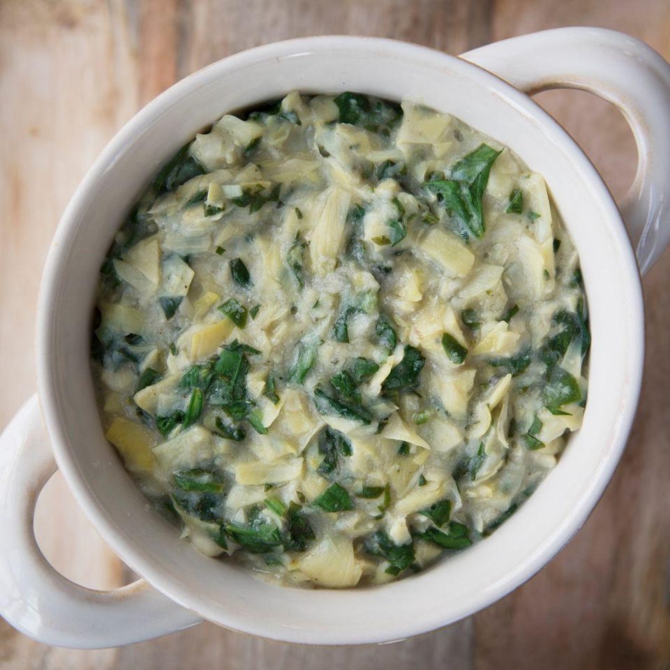 Low carb keto diet recipe cheesy spinach dip